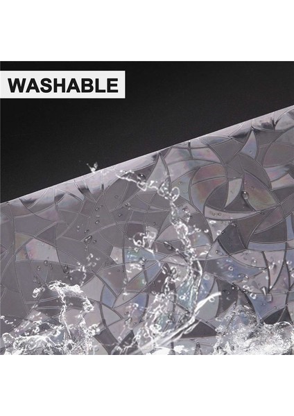 3D Pencere Film Gökkuşağı Yansıtıcı Dekoratif Gizlilik Statik Cam Sticker (Yurt Dışından)