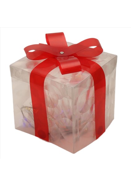 Noel Parlayan Ler Kutu Dekorasyon Süslemeli Yay Aydınlatma Kutusu Açık Işık Aydınlatma Xmas 2024 Ev Yard Dekor B (Yurt Dışından) modelleri