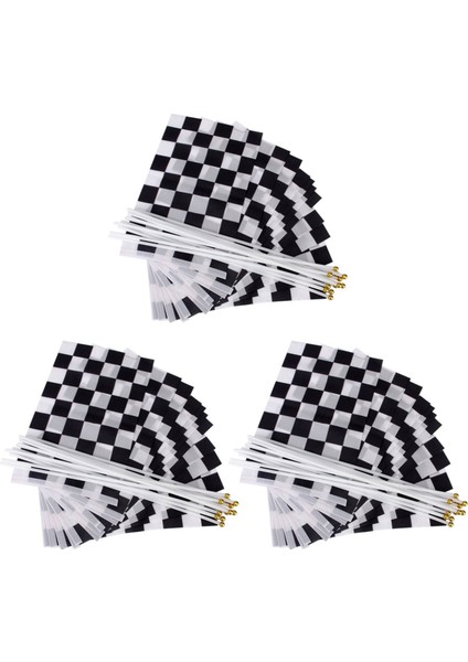 36 Adet Yivli Formül 1 F1 Yarış Afiş El Sallayan Bayraklar (Siyah + Beyaz) (Yurt Dışından)