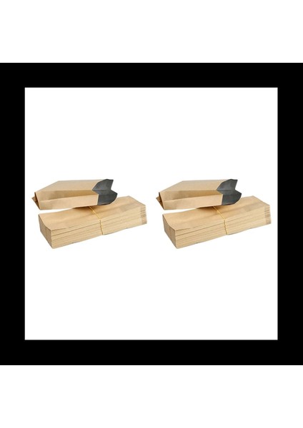 100PCS Kraft Kağıt Torba Torbası Vintage Küçük Kraft Kağıt Çantaları Su Geçirmez Zarf Ambalaj Şeker Parfüm (Yurt Dışından)