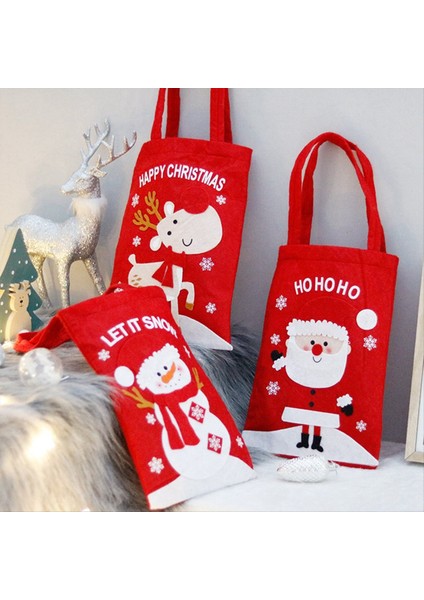Noel Şeker Çantası Çantaları Noel Kurabiye Çantası Noel Sarma Torbası Noel Karikatür Desen Çantası (Yurt Dışından) fiyatları