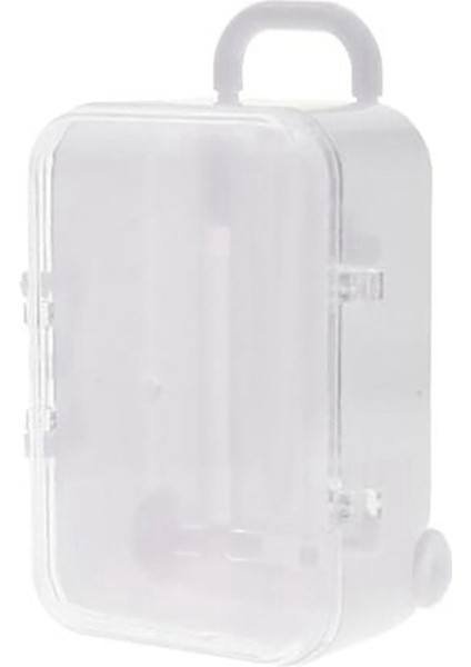 Roller Seyahat Bavul Şeker Kutusu Kişilik Yaratıcı Düğün Şeker Kutusu Tramvay Kılıfı Şeker Oyuncak Saklama Kutusu Beyaz ve Mavi (Yurt Dışından) modelleri