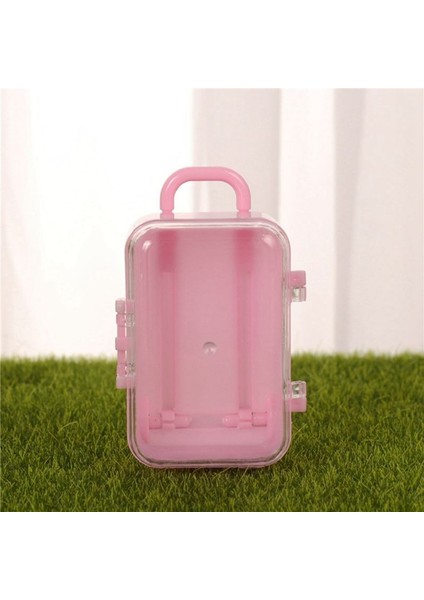 4x Pembe Mini Silindir Seyahat Bavul Şeker Kutusu Kişilik Yaratıcı Düğün Şeker Kutusu (Yurt Dışından) fırsatları