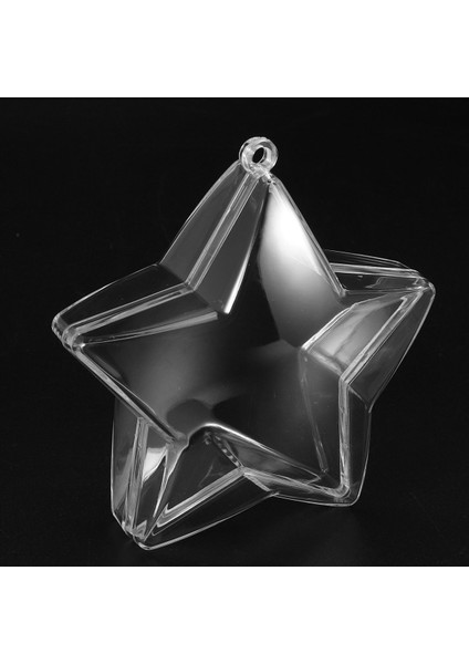 30 Set 80MM Dıy Dolablabalar Temiz Plastik Süsler Toplar Noel Ağacı Süsü Partisi Parti Malzemeleri (Yıldız Şekli) (Yurt Dışından) fiyatları