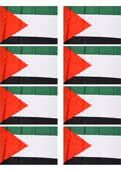 8x Filistin Ulusal Bayrağı 5ft x 3ft (Yurt Dışından)