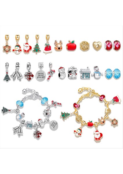 Noel Takvim Takı Kutusu 24 Gün Geri Sayım Takvimleri Noel Yeni Yıl Si Için Takı Bilezikleri B (Yurt Dışından) fırsatları