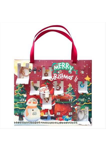 Noel Takvim Takı Kutusu 24 Gün Geri Sayım Takvimleri Noel Yeni Yıl Si Için Takı Bilezikleri B (Yurt Dışından) indirimleri