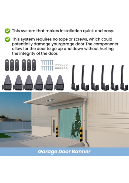 6set Tatil/doğum Günü/yıldönümü/reklam Dekorasyon Garaj Kapısı Banner Vinil Afişler Klipsleri (Yurt Dışından) fırsatları