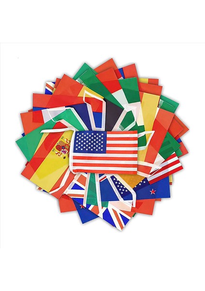 2022 Katar Dünya Kupası Için 2x 8 Metre 32PCS Bayraklar String Bayrağı Ülkeler Dünya Ülkeleri Ülkeler Bayrak Oyunları Asma Bayraklar (Yurt Dışından) indirimleri