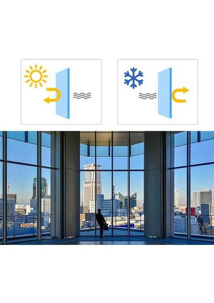 Bir Yol Ayna Pencere Film Güneş Engelleme Cam Çıkartma Isı Kontrolü Yansıtıcı Film Kendi Yapışkan Pencere Filmi 40X400CM (Yurt Dışından) modelleri