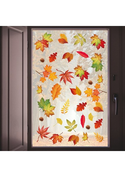 Sonbahar Penceresi Yapışıyor 9 Sayfa Sonbahar Pencere Cam Sonbahar Pencere Çıkartmaları Için Yapışıyor Sonbahar Pencere Çıkartmaları Şükran Günü (Yurt Dışından) fiyatları