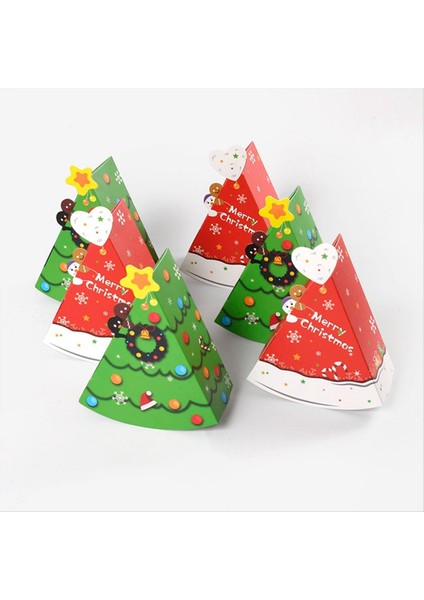 Noel Ağacı Şekli Şeker Kutusu Diy Bisküvi Atıştırmalık Pişirme Ambalaj Kutusu Çocuk Si Yeşil (Yurt Dışından) indirimleri