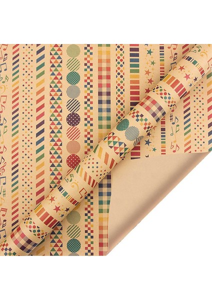 12 Pc Sarma Kağıt Sayfaları Doğum Günü Sarma Kağıdı Seti Festival Sarma Kağıtları Şerit Mevcut Ambalaj Kağıdı (Yurt Dışından) fiyatları