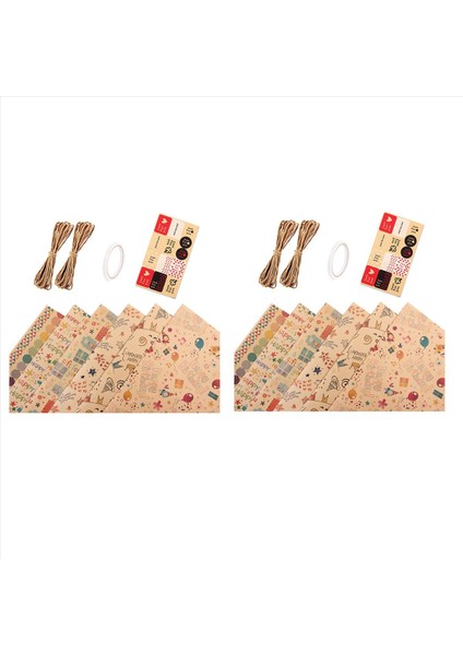 12 Pc Sarma Kağıt Sayfaları Doğum Günü Sarma Kağıdı Seti Festival Sarma Kağıtları Şerit Mevcut Ambalaj Kağıdı (Yurt Dışından) fırsatları