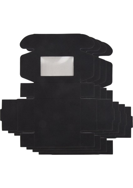 150 Pcs Mini Kraft Kağıt Kutusu Pencereli Mevcut Paketleme Kutusu Ev Yapımı Sabun Kutusu Fırın Şekeri (Siyah) (Yurt Dışından) fiyatları