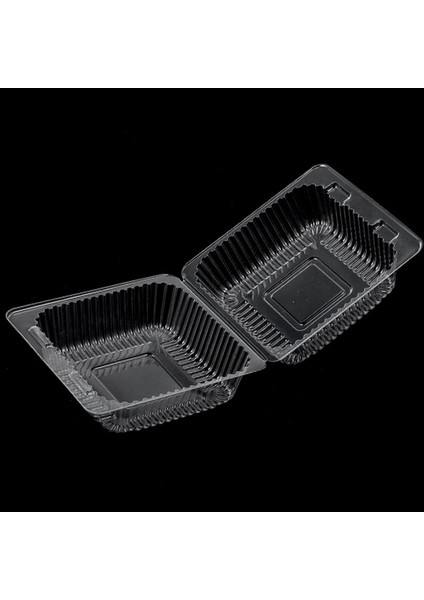 500PCS Tek Bireysel Kek Dilim Kutuları Tatlı Konteynerler Cheesecake Kutuları Istiflenebilir Kare Kutular Açık Gıda Kutuları (Yurt Dışından) modelleri