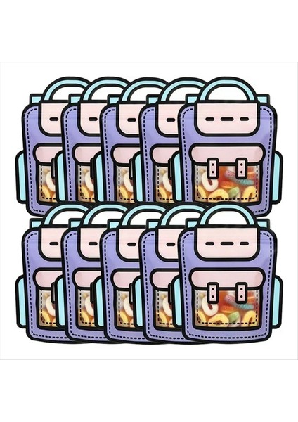 40PCS Ler Ambalaj Çantaları Çizgi Film Okul Çantası Şekeri Şeker Atıştırmalık Çocuklar Için Self Kilit Çantaları Doğum Günü Partisi Dekorlar Ler A (Yurt Dışından) fiyatları