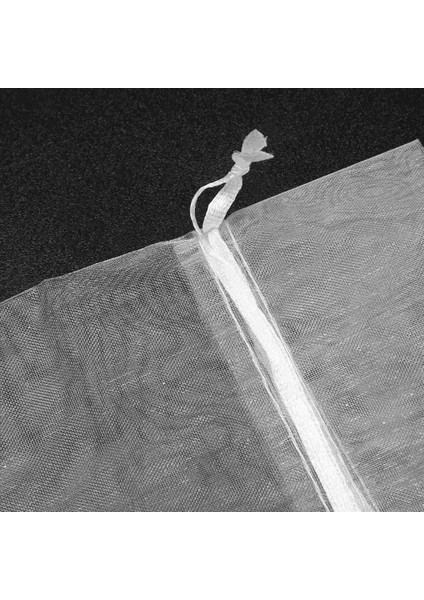 100PCS Şeffaf Organze Şarap Çantaları 14X37CM Yeniden Kullanılabilir Basit Şişe Sarma Elbiseler Şenlikli Ambalaj Çizim Poşetleri (Beyaz) (Yurt Dışından)