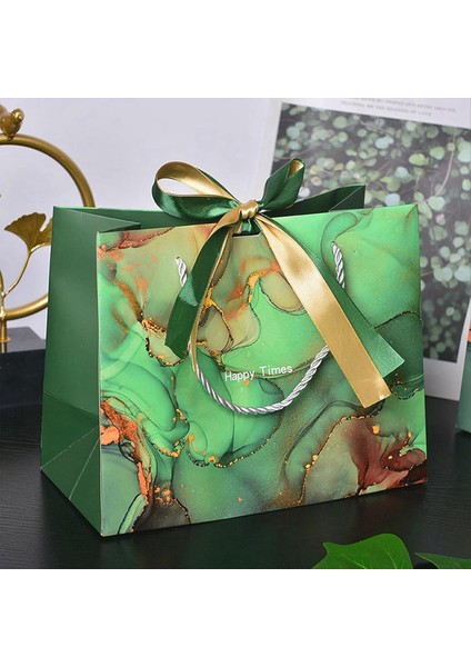 2pcs Bow Kurdele ile Kağıt Çantaları Doğum Günü Düğün Noel Parti Alışveriş Kulpları ile Çanta Torbaları (Yurt Dışından) modelleri