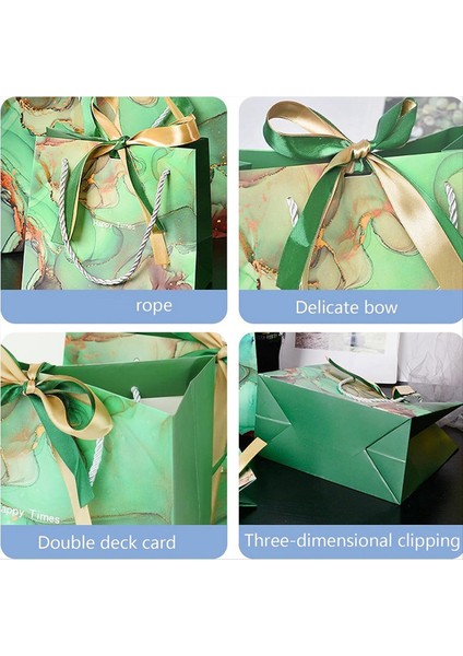 2pcs Bow Kurdele ile Kağıt Çantaları Doğum Günü Düğün Noel Parti Alışveriş Kulpları ile Çanta Torbaları (Yurt Dışından) indirimleri