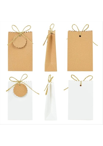 50SET Kraft Kağıt Kutusu Halat Retro Şeker Kurabiye Çantası Düğün Doğum Günü Partisi Noel Ambalajı (Yurt Dışından) modelleri