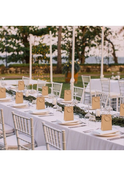 50SET Kraft Kağıt Kutusu Halat Retro Şeker Kurabiye Çantası Düğün Doğum Günü Partisi Noel Ambalajı (Yurt Dışından) indirimleri