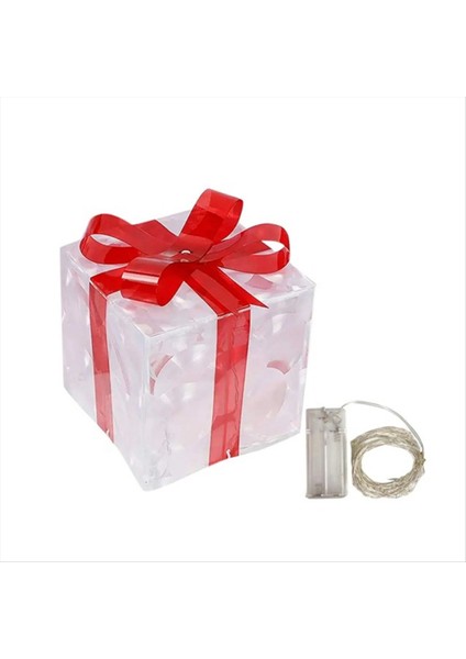 Noel Işık Kutusu LED Işık Noel Kutusu Dekorasyonları Noel Ağacı Ev Çim Dekorasyonları C (Yurt Dışından) fiyatları