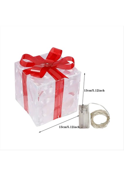 Noel Işık Kutusu LED Işık Noel Kutusu Dekorasyonları Noel Ağacı Ev Çim Dekorasyonları C (Yurt Dışından) indirimleri