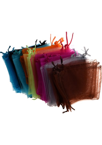 48 Organza Drawstring Torbaları Çantaları Çeşitli Renkler 4x5 &quot (Yurt Dışından)