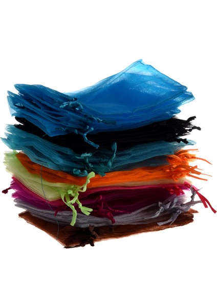 48 Organza Drawstring Torbaları Çantaları Çeşitli Renkler 4x5 &quot (Yurt Dışından) fiyatları