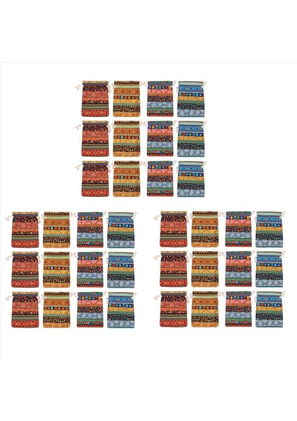 36PC Mısır Tarzı Mücevher Para Çantası Baskı Basılı Pamuklu Pamuk Pamuklu Pamuklu Pamuklu Şeker Seyahat Çantası Etnik (Yurt Dışından)