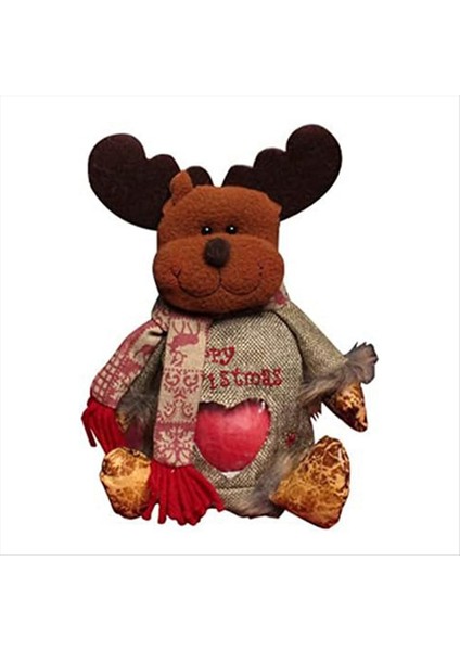 Noel Çantaları Sevimli 3D Noel Dekor Çantası Noel Tatak Çantaları Tatil Sarma Bisküvi Presents Için Süslemeler (Yurt Dışından)