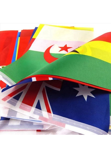 2022 Katar Dünya Kupası Için 3x 8 Metre 32PCS Bayraklar String Flag Ülkeleri Dünya Nations Flag Oyunları Asma Bayraklar (Yurt Dışından) modelleri
