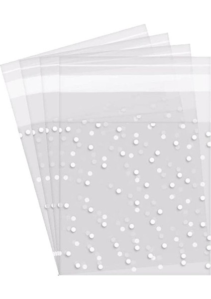 600 Pcs Kendinden Yapışkan Şeker Çantası Kurabiye Çantaları Kendi Yapışkan Sızdırmazlık Polka Dot Clear Çantalar Plastik Parti Çantası Kurabiye (Yurt Dışından) modelleri