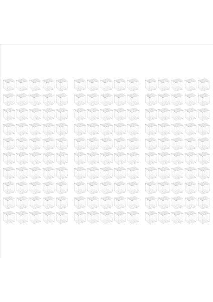150PCS Ler Için Temiz Plastik Kutular Pvc Paketleme Kutusu Ambalaj Şeffaf Şeker Kutusu Düğün Kutuları (Yurt Dışından)