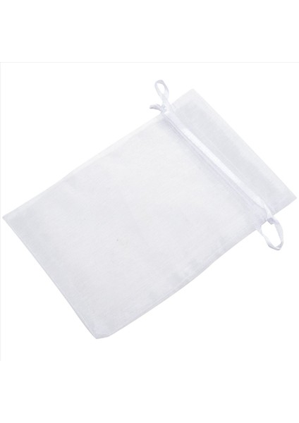 500 Adet 4 x 6 Inç Organze Çantaları Çekiliş Takı Torbaları Düğün Parti Lehine Çantalar (Beyaz) (Yurt Dışından) fiyatları