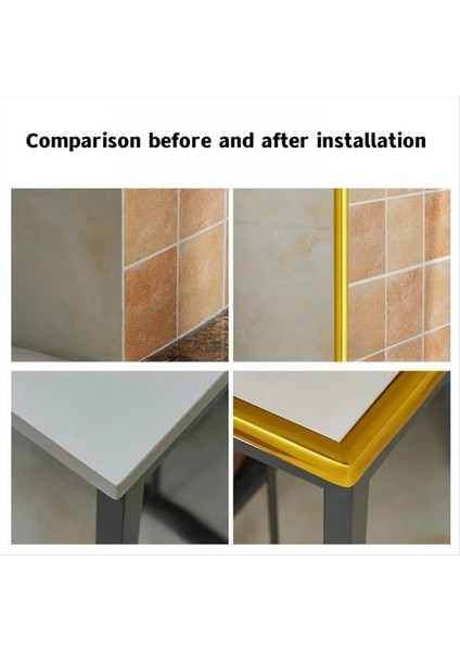 Pvc Bant Mobilya Kenarı 5m Köşe Koruyucu Kendinden Yapışkan Dekoratif Şeritler Altın Tampon Koru Şerit Duvar Çıkartmaları (Yurt Dışından) indirimleri