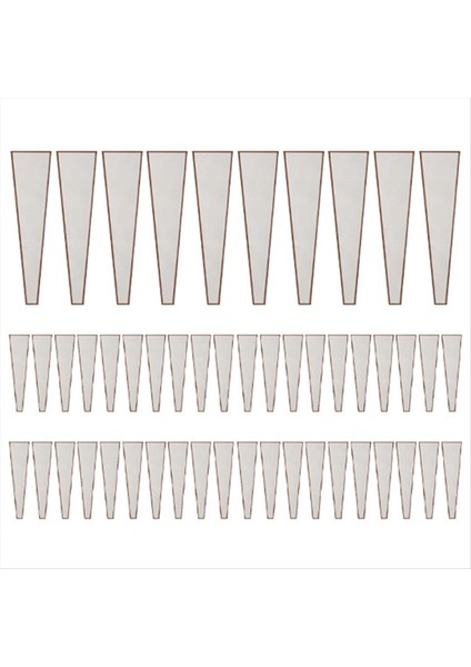 50PCS Tek Gül Kollu Çiçek Sarma Çantası Buket Ambalaj Çantaları Sevgililer Günü Için Çiçek Sarmalayıcılar Beyaz (Yurt Dışından)