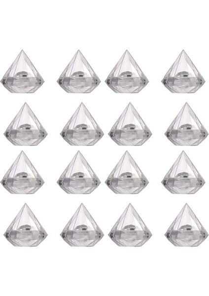 48PCS Şeffaf Elmas Şekli Şeker Kutusu Düğün Düğün Iyiliği Kutuları Parti Kutusu Berrak Plastik Konteyner Ev Dekor Si (Yurt Dışından) modelleri