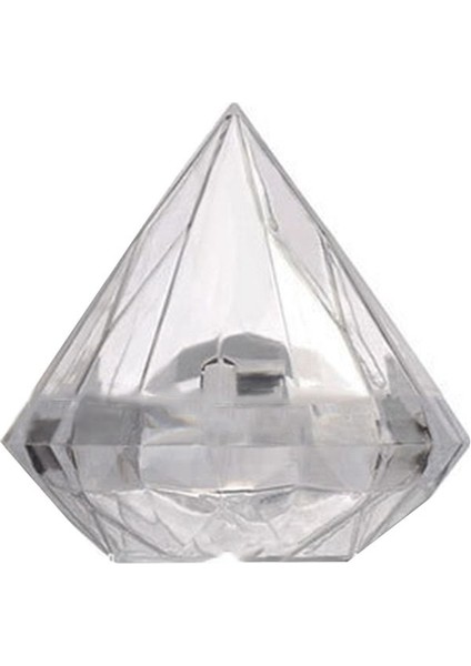48PCS Şeffaf Elmas Şekli Şeker Kutusu Düğün Düğün Iyiliği Kutuları Parti Kutusu Berrak Plastik Konteyner Ev Dekor Si (Yurt Dışından) indirimleri