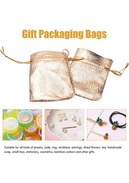 500PCS Altın Folyo Organze Çantası Şeker Çantaları Noel Dekorasyon Düğün Partisi Lehine Kese 5X7CM (Yurt Dışından) modelleri