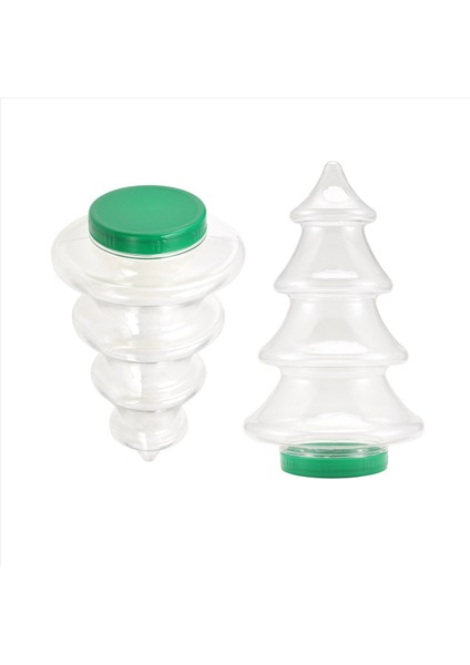 2pcs Şeker Kavanozları Noel Ağacı Şekilli Plastik Kurabiye Kavanozları Kapaklarla Güzel Şeker Depolama Şişeleri 1 55L (Yurt Dışından) fiyatları