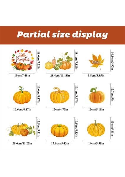 Sonbahar Kabak Akçaağaç Yaprak Pencere Çıkartmaları Şükran Günü Cam Dekorasyon Kabak Akçaağaç Yaprak Çıkartmaları Sonbahar Duvar Çıkartmaları (Yurt Dışından) fırsatları