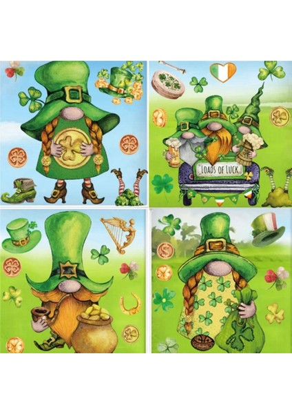 9 Patrick Günü Pencere Statik Çıkartmalar Cam Kapı ve Pencere Çıkartmaları (Yurt Dışından) fırsatları