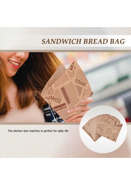 100PCS 12X12CM Sandviç Çörek Ekmek Torbası Bisküvi Çörek Kağıt Torbalar Yağlı Ekmek Zanaat Fırın Gıda Paketleme Kraft (Yurt Dışından) fiyatları