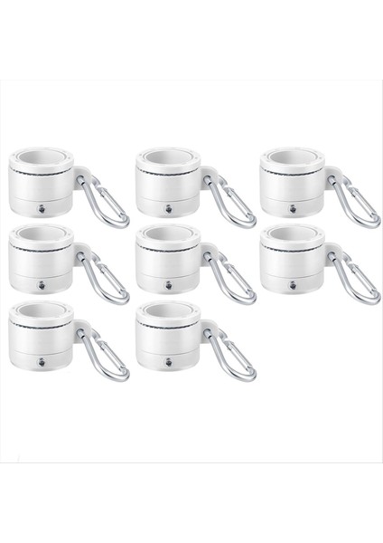 8 Adet Plastik Bayrak Kutup Halkaları Rulmanlı 360 Derece Dönen Anti Sarma Bayrak Montaj Halkası 0 76-1 0in Bayrak Kutbu B (Yurt Dışından)