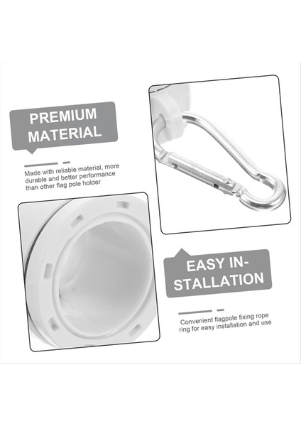 8 Adet Plastik Bayrak Kutup Halkaları Rulmanlı 360 Derece Dönen Anti Sarma Bayrak Montaj Halkası 0 76-1 0in Bayrak Kutbu B (Yurt Dışından) modelleri