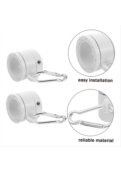 8 Adet Plastik Bayrak Kutup Halkaları Rulmanlı 360 Derece Dönen Anti Sarma Bayrak Montaj Halkası 0 76-1 0in Bayrak Kutbu B (Yurt Dışından) fırsatları