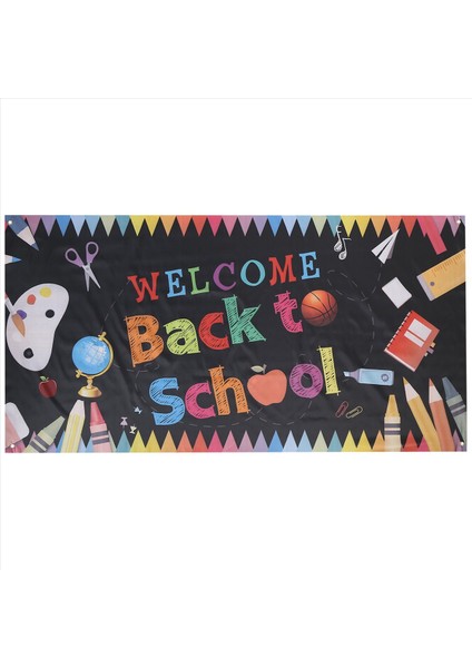 Okul Banner&#39 A Tekrar Hoş Geldiniz Okul Zemin Banner&#39 In Ilk Günü Okul Partisi Dekorasyon Malzemelerine Hoş Geldiniz (Yurt Dışından)