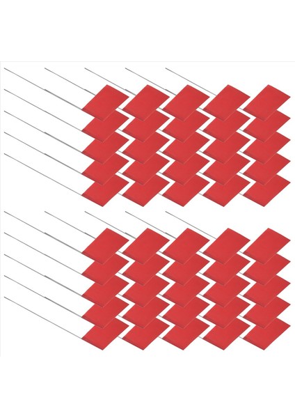 50 Paket Işaretleme Bayrakları Kırmızı Avlu Bayrakları 15X4X5INCH Işaret Bayrakları Çim Bayrakları Işaretleri Sulama Bayrakları Peyzaj Bayrakları (Yurt Dışından) modelleri